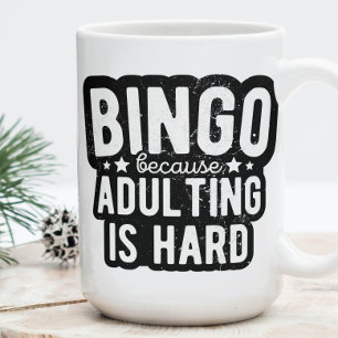 Caneca De Café Bingo porque adulterar é duro Bingo engraçado