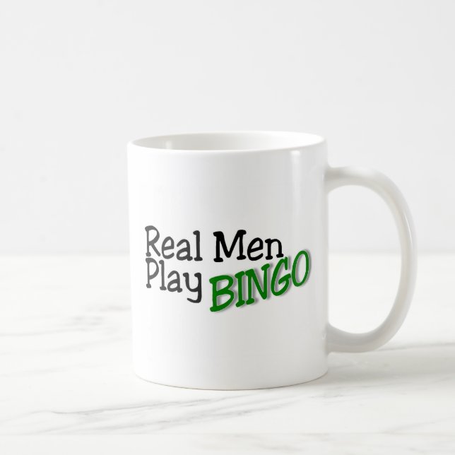 Caneca De Café Bingo real 3 do jogo dos homens (Direita)