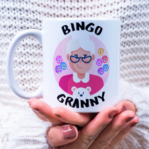 Caneca De Café Bingo vovó Vovó bingo engraçado