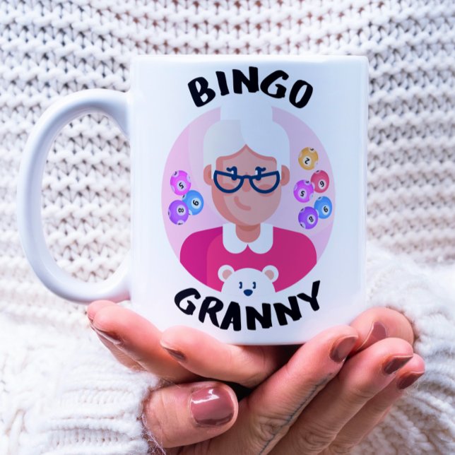Caneca De Café Bingo vovó | Vovó bingo engraçado (Criador carregado)