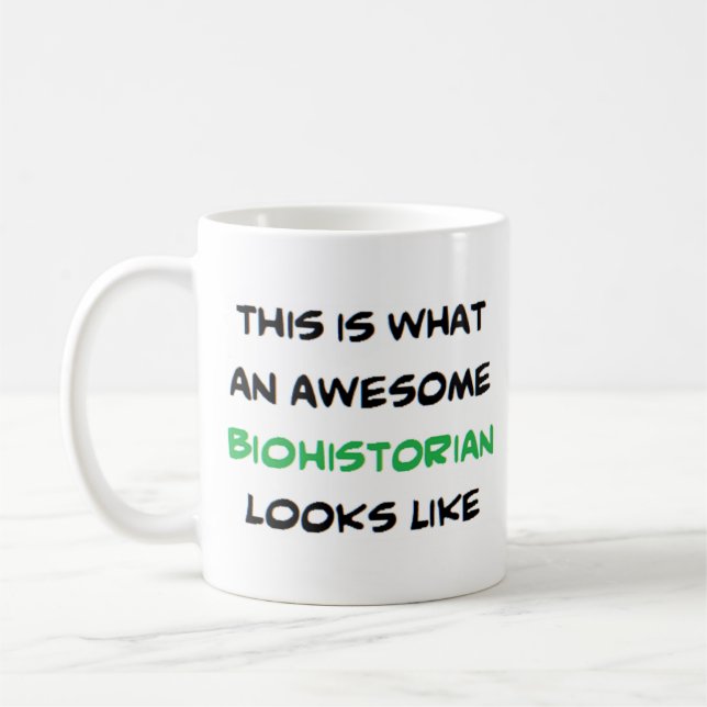 Caneca De Café biohistoriador incrível (Esquerda)