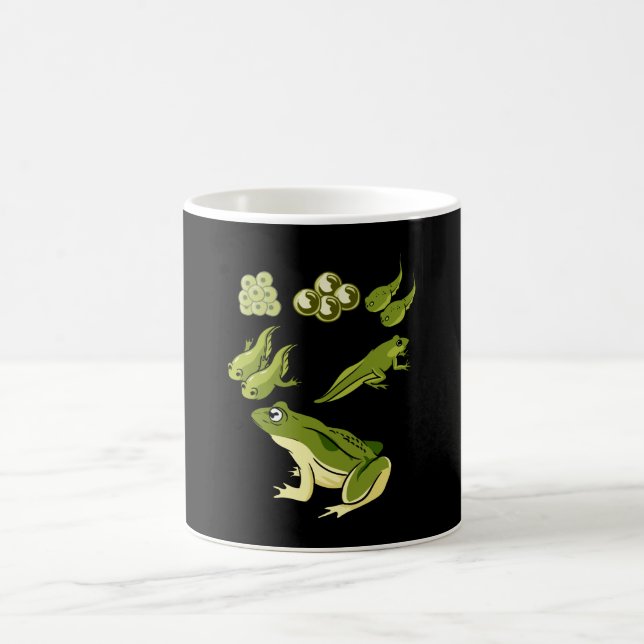 Caneca De Café Biologia - Ciclo de vida do Sapo (Centro)