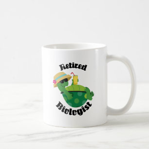 Caneca De Café Biólogo aposentado (tartaruga)