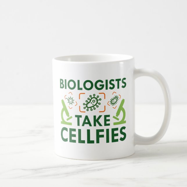 Caneca De Café Biólogos tiram celas (Direita)