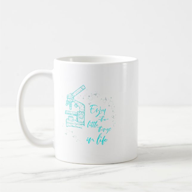 Caneca De Café Biology Laboratory Microscope Biologista Gift Biol (Esquerda)