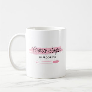 Caneca De Café Biotecnólogo em Andamento - Personalizado
