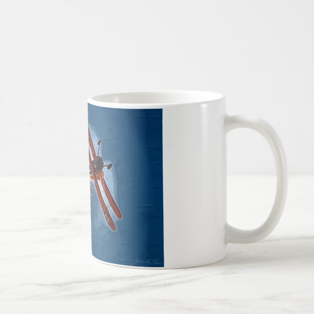 Caneca De Café Biplano de Stearman (Direita)