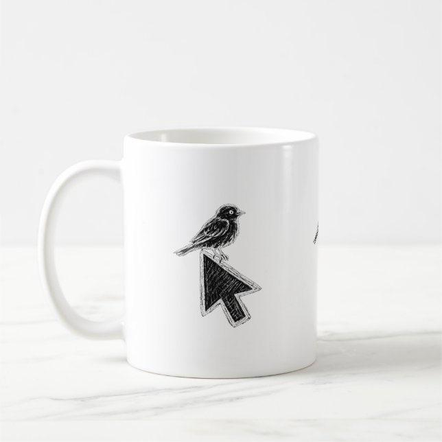 Caneca De Café Bird Cursor (Esquerda)