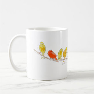 Caneca De Café bird of hope_canary