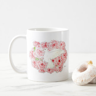 Caneca De Café bird of hope_pigeon コーヒーマグカップ
