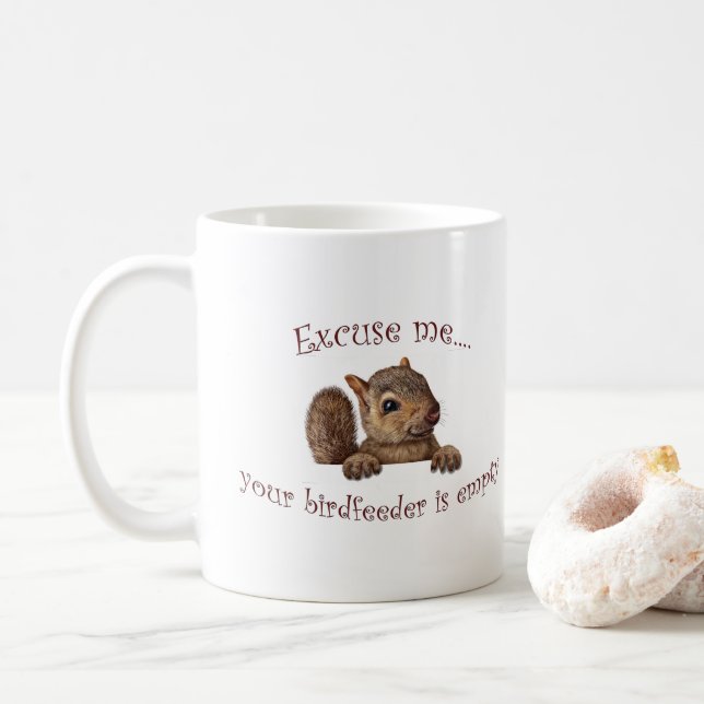 Caneca De Café Birdfeeder vazio (Com Donut)