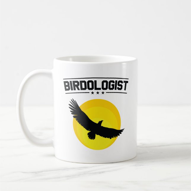 Caneca De Café Birdologist Bird Watching Watcher Birding Birder (Esquerda)
