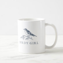 Birdy Girl Bird, amante do Café Mug