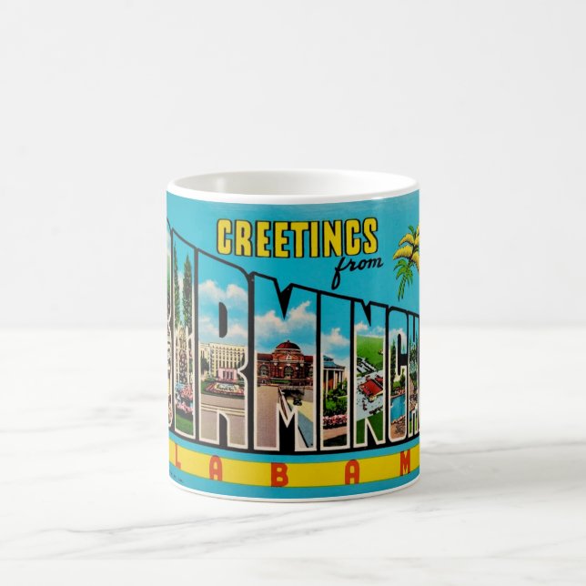 Caneca De Café Birmingham AL Greeting Mug (Centro)