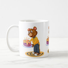 Caneca De Café Birthday Bear Surprise