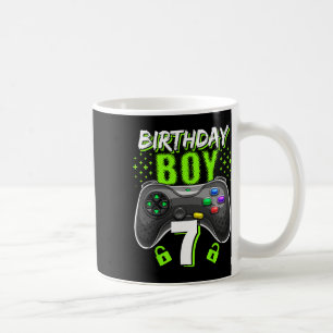 Caneca De Café Birthday Boy 7 Video Game Controller Gamer 7 Bir