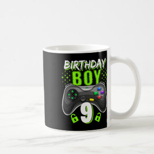 Caneca De Café Birthday Boy 9 Video Game Controller Gamer 9th Bir