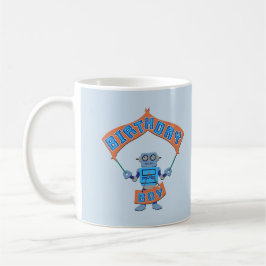 Caneca De Café Birthday Boy Robot
