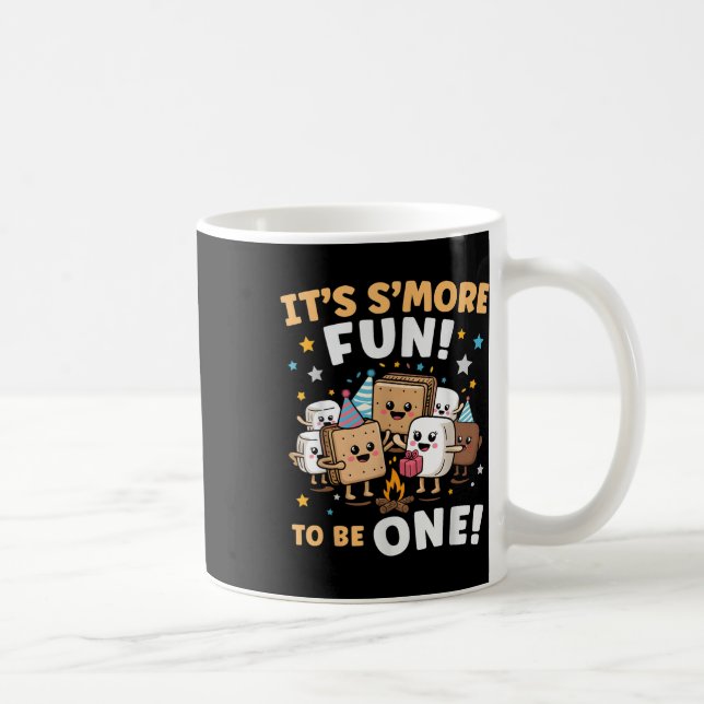 Caneca De Café Birthday Campfire Marshmallow É Mais Divertido (Direita)