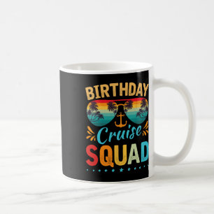 Caneca De Café Birthday Cruise Squad Tee Family Festa de aniversá
