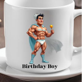 Caneca De Café BIRTHDAY GAROTO de novidade engraçada