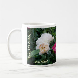 Caneca De Café Birthday Mug para mamãe com Rosas