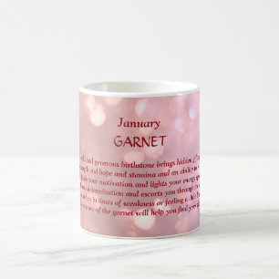 Caneca De Café Birthstone Garnet