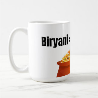 Caneca De Café Biryani > Tudo Divertido Camiseta do Amante de Com