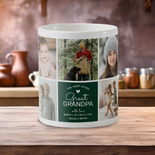 Caneca De Café BISAVÔ 'o mais amado' Colagem de Fotos