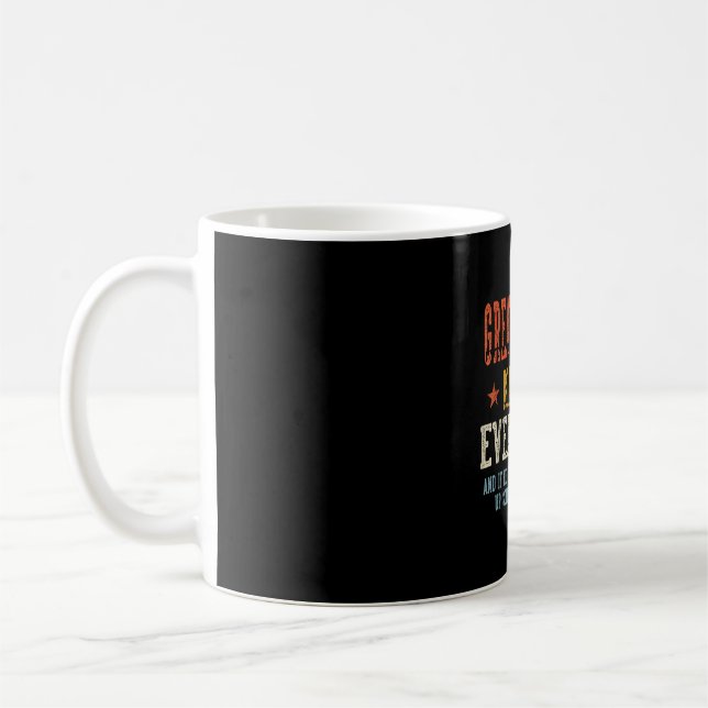 Caneca De Café Bisavô sabe tudo dia dos pais retrô (Esquerda)