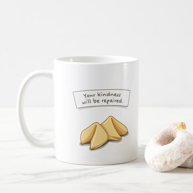 Caneca De Café Biscoito da Fortuna - Bondade (Com Donut)
