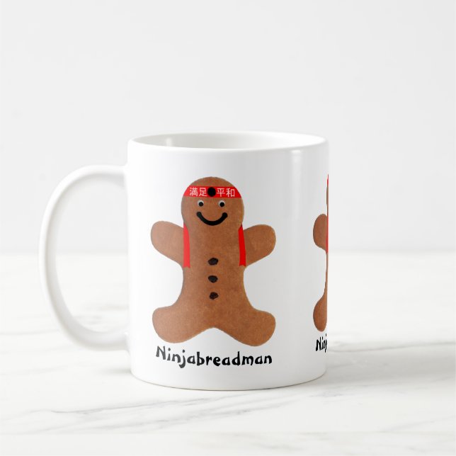 Caneca De Café Biscoito de Ninjabreadman (biscoito) (Esquerda)