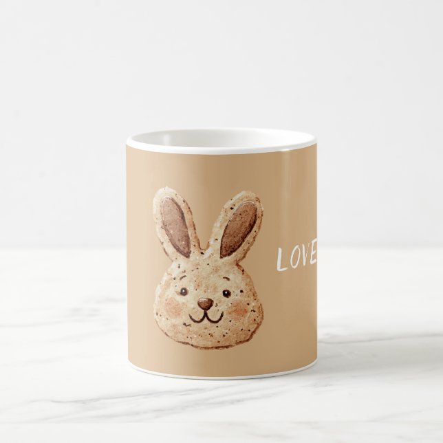 Caneca De Café Biscoito de Rosto de Coelho com Creme   (Centro)