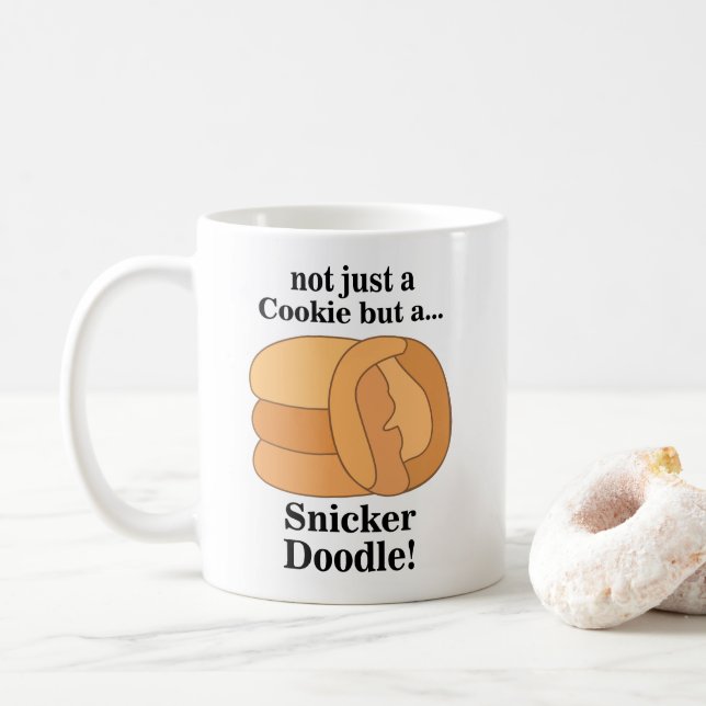 Caneca De Café Biscoito Snickerdoodle (Com Donut)