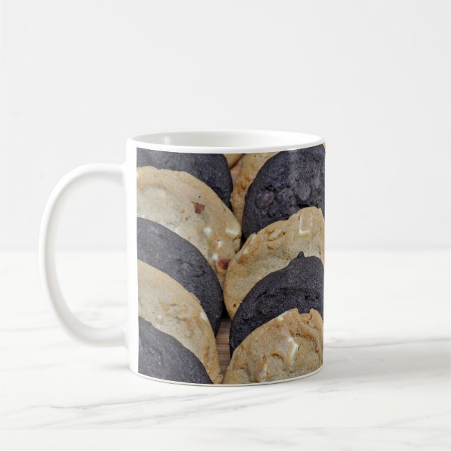Caneca De Café Biscoitos brancos e chocolate (Esquerda)