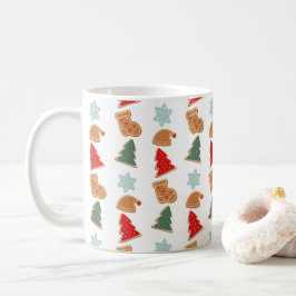 Caneca De Café Biscoitos Coloridos Padronizados Natal Crianças