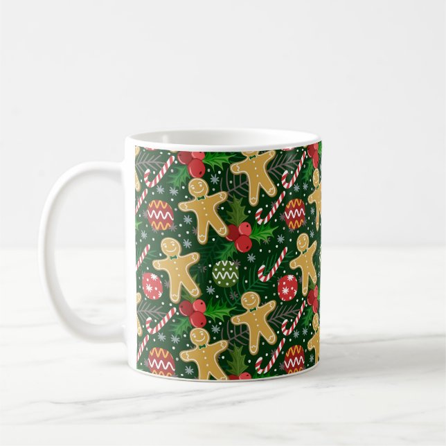 Caneca De Café Biscoitos de Gengibre de Natal (Esquerda)