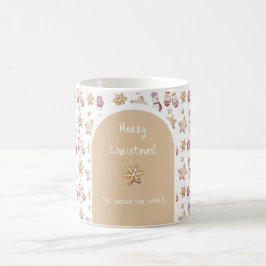 Caneca De Café Biscoitos de Homem de Neve com Brilho de Inverno e