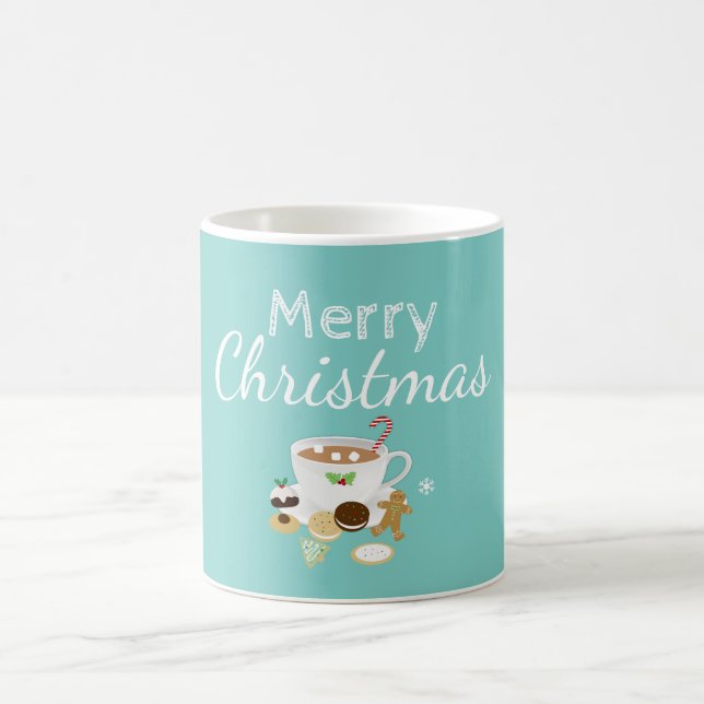 Caneca De Café Biscoitos de Natal e feriados de chocolate quente (Centro)