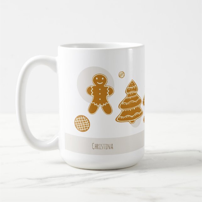 Caneca De Café Biscoitos de pão-de-gengala (Esquerda)