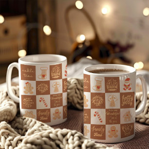 Caneca De Café Biscoitos de pão-de-gengibre Natal