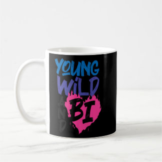 Caneca De Café Bisexual Bi Pride Flag Young Wild E Bi