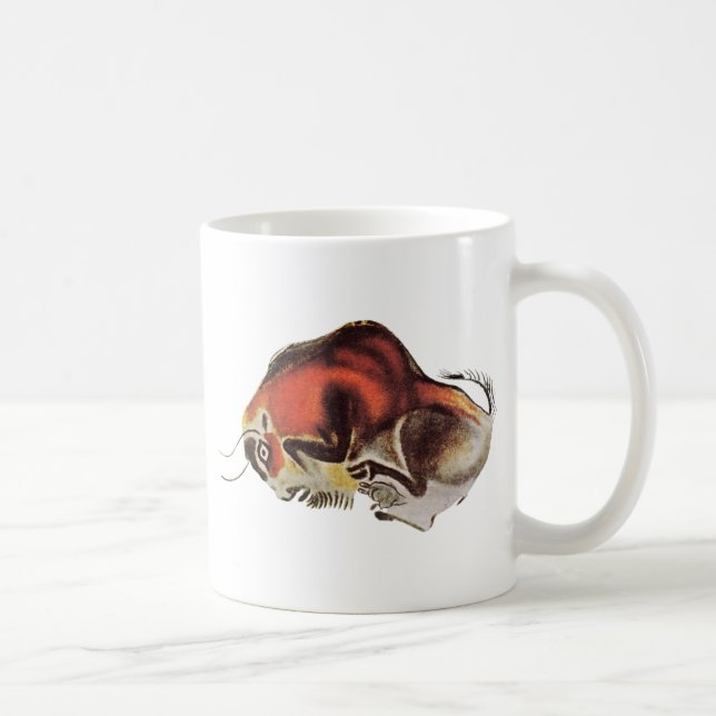 Caneca De Café Bison ~ Altamira Espanha ~ Desenho Caverna (Direita)