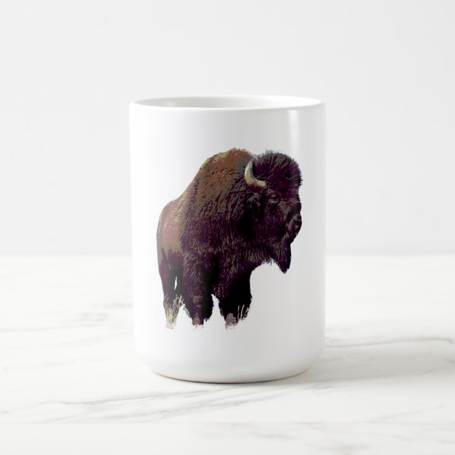 Caneca De Café Bison Buffalo  (Centro)