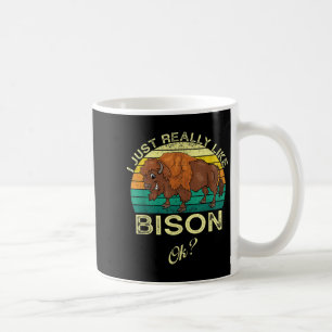 Caneca De Café Bison Funny Animal Quote Com Design Vintage