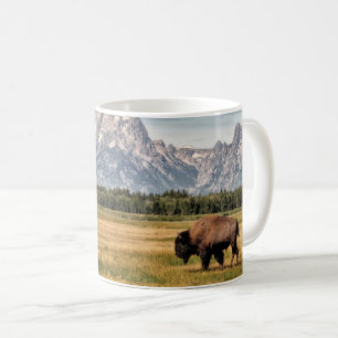 Caneca De Café Bison in the Tetons