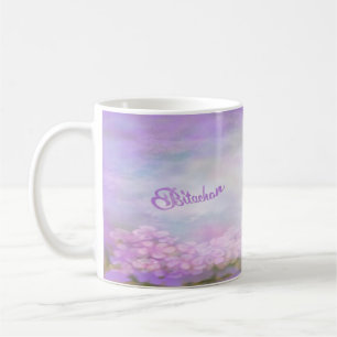 Caneca De Café Bitachon Purple Flowers Mug