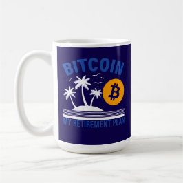 Caneca De Café Bitcoin My Retirement, Island Vibes Tropical 