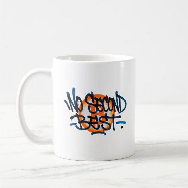 Caneca De Café Bitcoin: Sem Segundo Melhor (Estilo 1) (Esquerda)