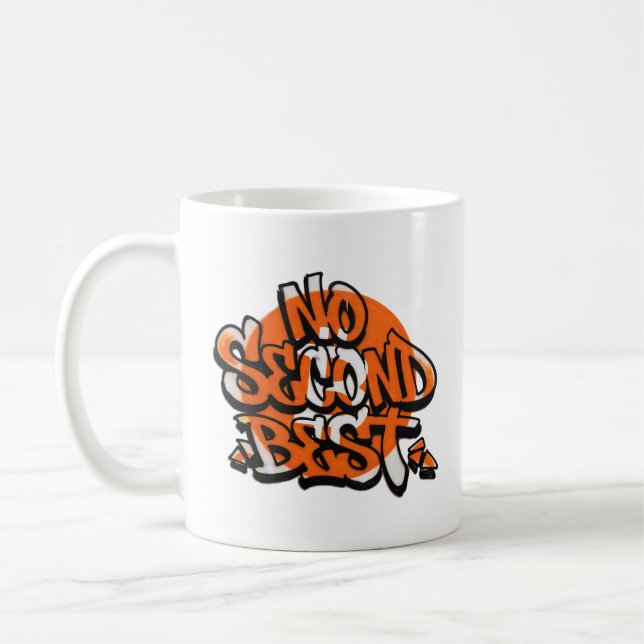 Caneca De Café Bitcoin: Sem Segundo Melhor (Estilo 3) (Esquerda)